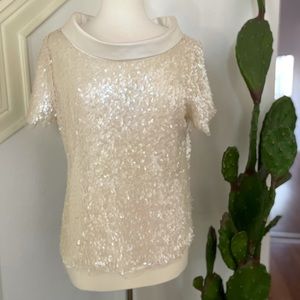 Women’s L Antonio Melani sequence and silk blouse